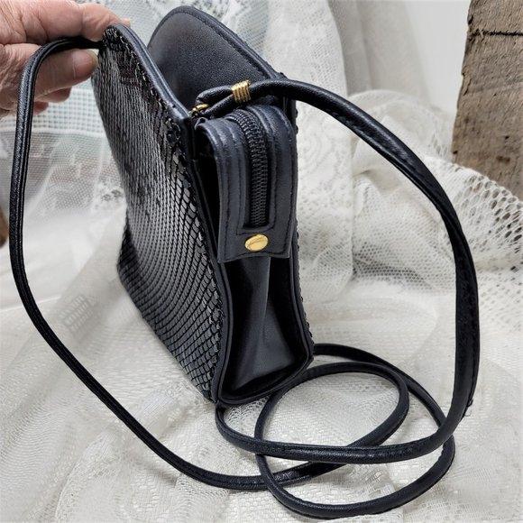 Whiting Davis Black Metal Mesh Evening Bag Vintage - Picture 6 of 10